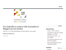 Tablet Screenshot of 20twentymarketing.wordpress.com