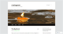 Desktop Screenshot of crazinggreen.wordpress.com