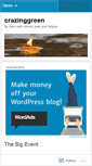 Mobile Screenshot of crazinggreen.wordpress.com