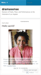Mobile Screenshot of dramasense.wordpress.com