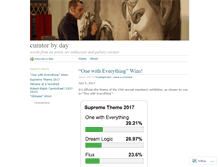 Tablet Screenshot of curatorbyday.wordpress.com
