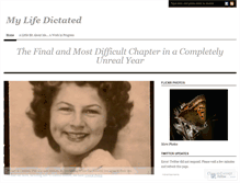 Tablet Screenshot of mylifedictated.wordpress.com