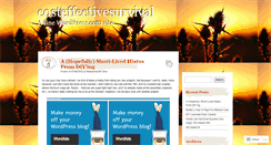 Desktop Screenshot of costeffectivesurvival.wordpress.com