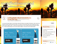 Tablet Screenshot of costeffectivesurvival.wordpress.com