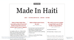 Desktop Screenshot of madeinhaiti09.wordpress.com