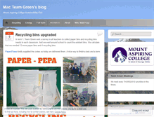 Tablet Screenshot of macteamgreen.wordpress.com