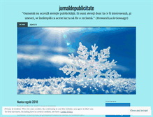 Tablet Screenshot of jurnaldepublicitate.wordpress.com