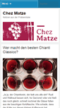 Mobile Screenshot of chezmatze.wordpress.com