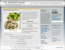 Tablet Screenshot of fitnessmonkey.wordpress.com