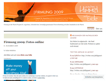 Tablet Screenshot of firmung09.wordpress.com