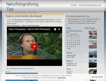 Tablet Screenshot of naturfotografering.wordpress.com
