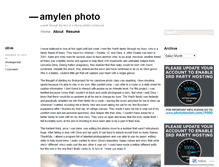 Tablet Screenshot of amylenphoto.wordpress.com