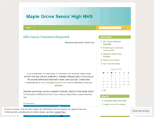 Tablet Screenshot of maplegrovenhs.wordpress.com