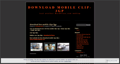 Desktop Screenshot of download3gpclip.wordpress.com