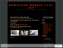 Tablet Screenshot of download3gpclip.wordpress.com