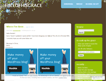 Tablet Screenshot of fullofhisgrace.wordpress.com