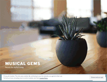 Tablet Screenshot of musicalgems.wordpress.com