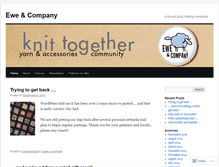 Tablet Screenshot of eweandcompany.wordpress.com