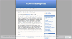Desktop Screenshot of heterogen.wordpress.com