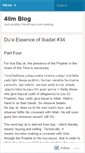 Mobile Screenshot of 4ilmblog.wordpress.com