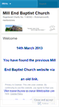 Mobile Screenshot of millendbaptist.wordpress.com