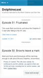 Mobile Screenshot of dolphinscast.wordpress.com