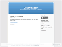 Tablet Screenshot of dolphinscast.wordpress.com