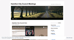 Desktop Screenshot of hamiltoncitycouncilmeetings.wordpress.com