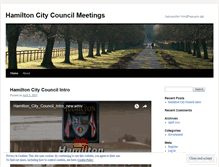 Tablet Screenshot of hamiltoncitycouncilmeetings.wordpress.com