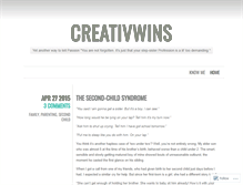 Tablet Screenshot of creativwins.wordpress.com