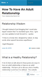 Mobile Screenshot of howtohaveanadultrelationship.wordpress.com