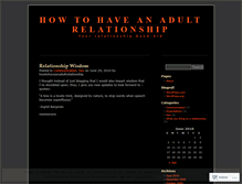 Tablet Screenshot of howtohaveanadultrelationship.wordpress.com