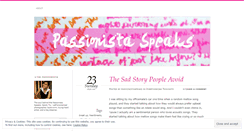 Desktop Screenshot of passionistaspeaks.wordpress.com