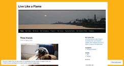 Desktop Screenshot of livelikeaflame.wordpress.com