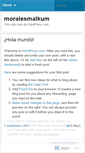 Mobile Screenshot of moralesmalkum.wordpress.com