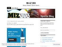 Tablet Screenshot of miz303.wordpress.com