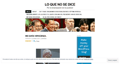 Desktop Screenshot of loquenosedicesv.wordpress.com
