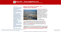 Desktop Screenshot of dianawu88.wordpress.com