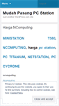 Mobile Screenshot of mudahpasangpcstation.wordpress.com