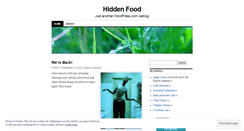 Desktop Screenshot of hiddenfood.wordpress.com