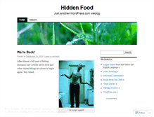 Tablet Screenshot of hiddenfood.wordpress.com