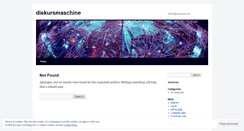 Desktop Screenshot of diskursmaschine.wordpress.com