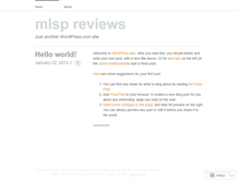 Tablet Screenshot of mlspreviews19.wordpress.com