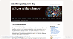 Desktop Screenshot of medialiteracycolloquium.wordpress.com