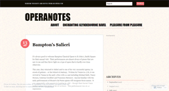 Desktop Screenshot of operanotes.wordpress.com