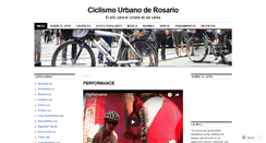Desktop Screenshot of ciclismourbanorosario.wordpress.com
