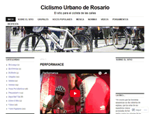 Tablet Screenshot of ciclismourbanorosario.wordpress.com
