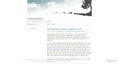 Desktop Screenshot of lastingbeauty.wordpress.com