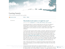 Tablet Screenshot of lastingbeauty.wordpress.com