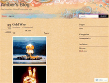 Tablet Screenshot of ambernp.wordpress.com
